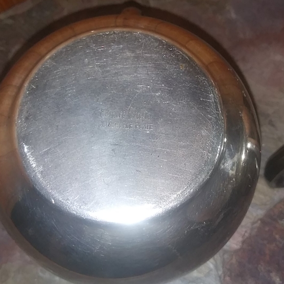 Lot of 3 Vintage plated sugar, cream, dish - Picture 7 of 10